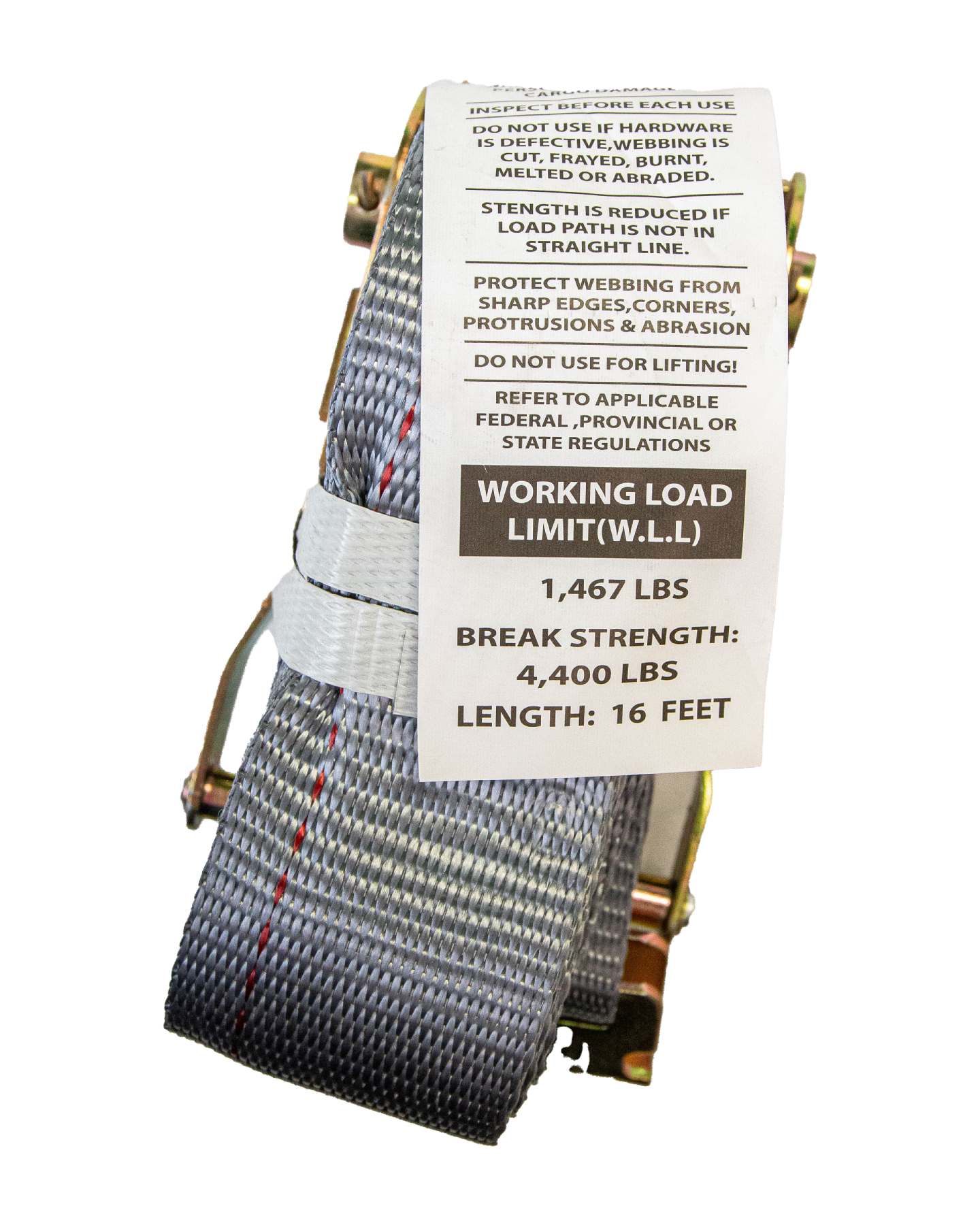 2" Ratchet Strap with E Hook