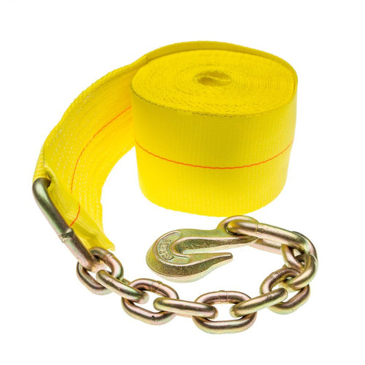 3" Winch Strap With Chain Anchor