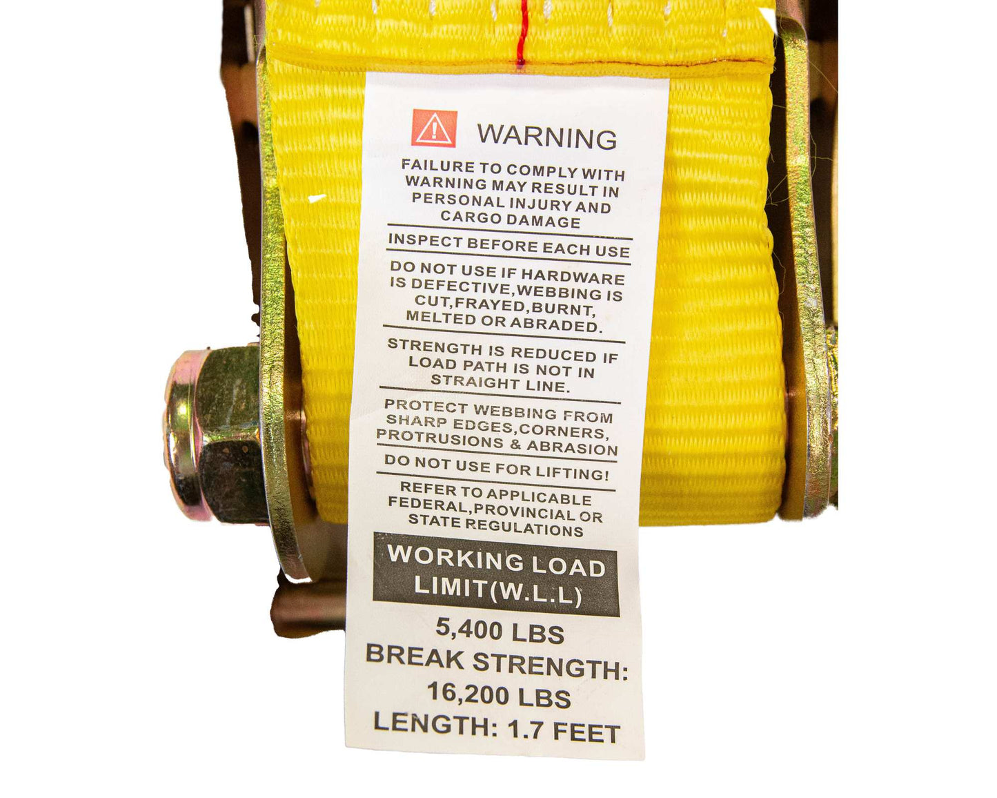 3" Ratchet Strap with Chain Anchor