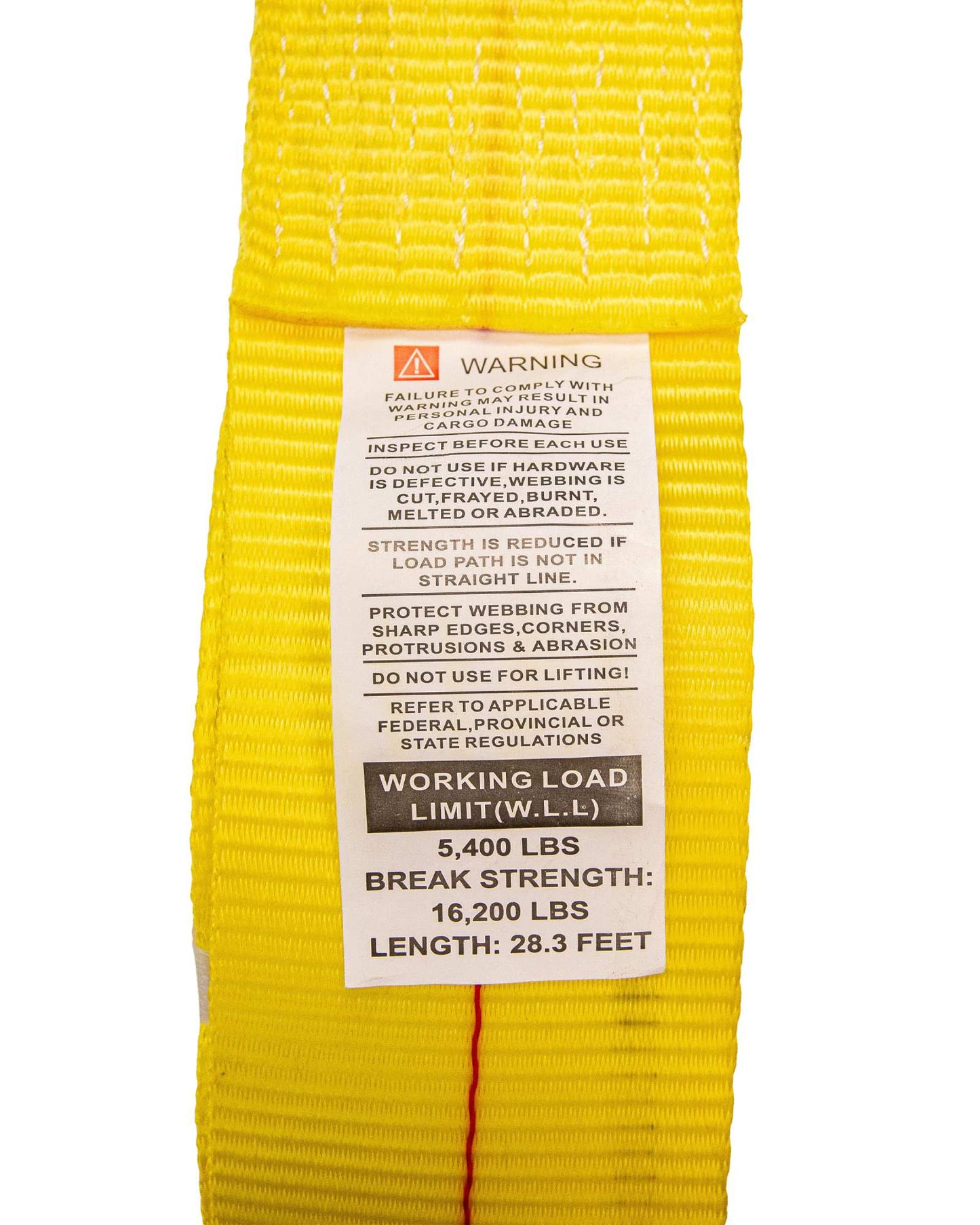 3" Winch Strap With Chain Anchor